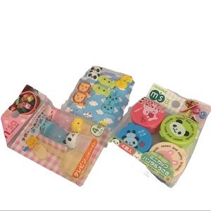 Bento lunch accessories mini bottles forks and mini containers